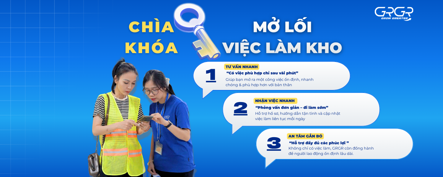 CHÌA KHÓA TRAO TAY – MỞ LỐI VIỆC LÀM KHO VỮNG CHẮC